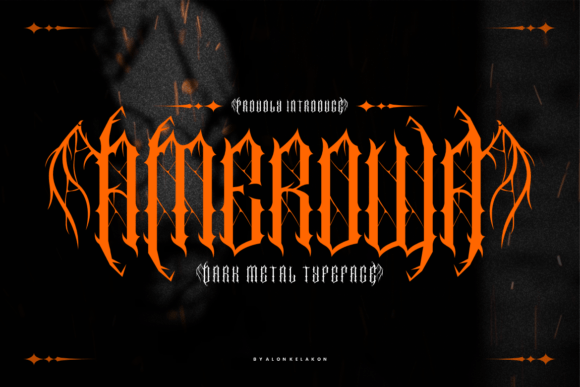 Amerowa: A Bold Blackletter Font for Editorial Design