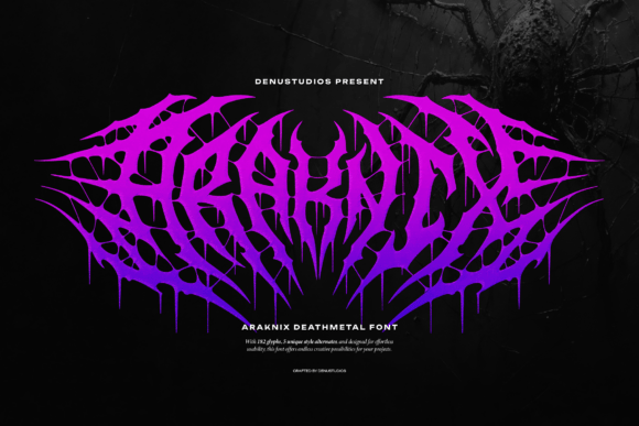Araknix: A Sinister Web Font