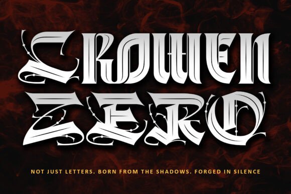 Crowen Zero: A Font of Shadow and Strength