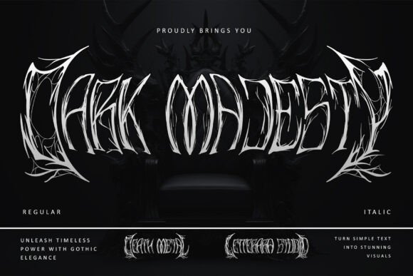 Dark Majesty Font for Web Design