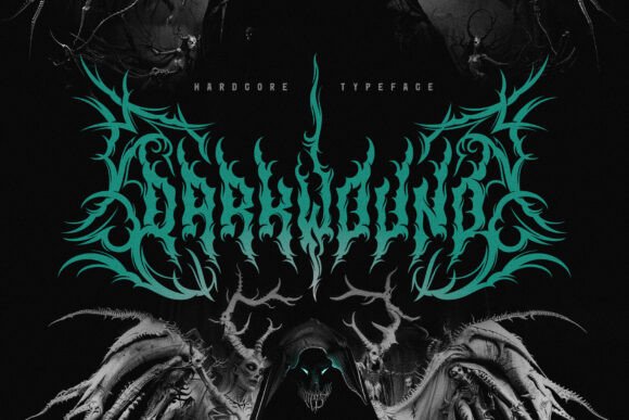 Darkwound Font for Creative Projects