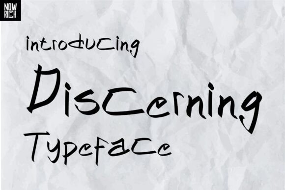Discerning: A Bold Font for Creative Campaigns