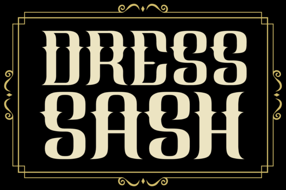 Dress Sash Font for Business Branding