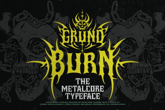 Grund Burn Typeface: Bold and Unapologetic