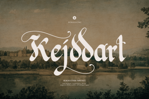 Kejddart: A Bold Blackletter Font