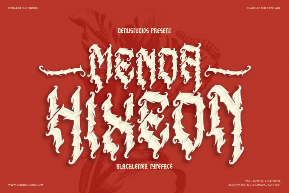 Menda Hixeon: A Bold Blackletter Font