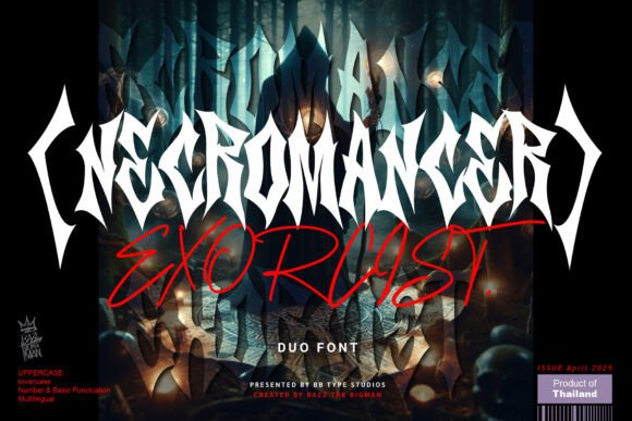 Necromancer Exorcist Font for Business