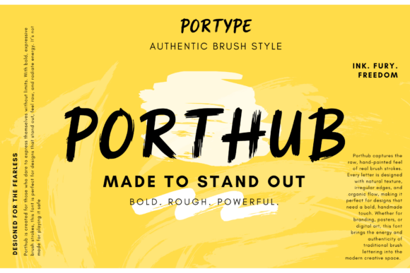 Porthub: A Bold Font for Business