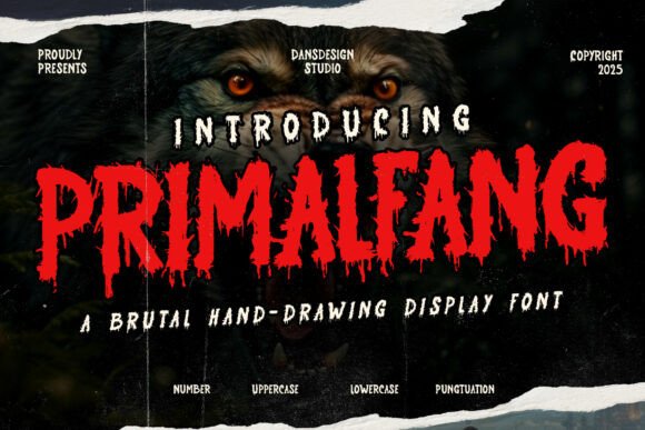 Primalfang: Brutal Blackletter Font