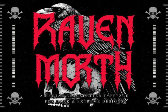 Ravenmorth Font: Dark and Bold