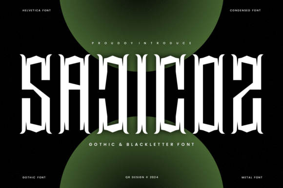 Sajicoz: Gothic Font for Web Design