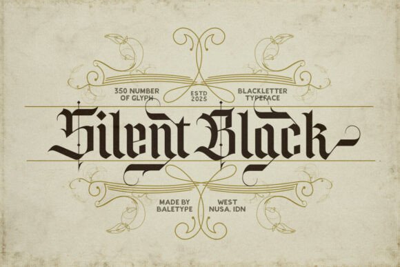Silent Black Font for Bold Branding