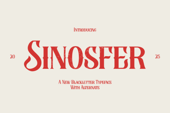 Sinosfer: A Bold Blackletter for Designers