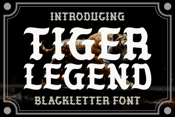 Tiger Legend Font: Bold & Unapologetic